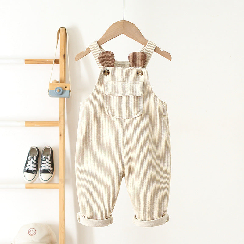 Ins Children's Overalls Corduroy Cute Fashionable Crawler